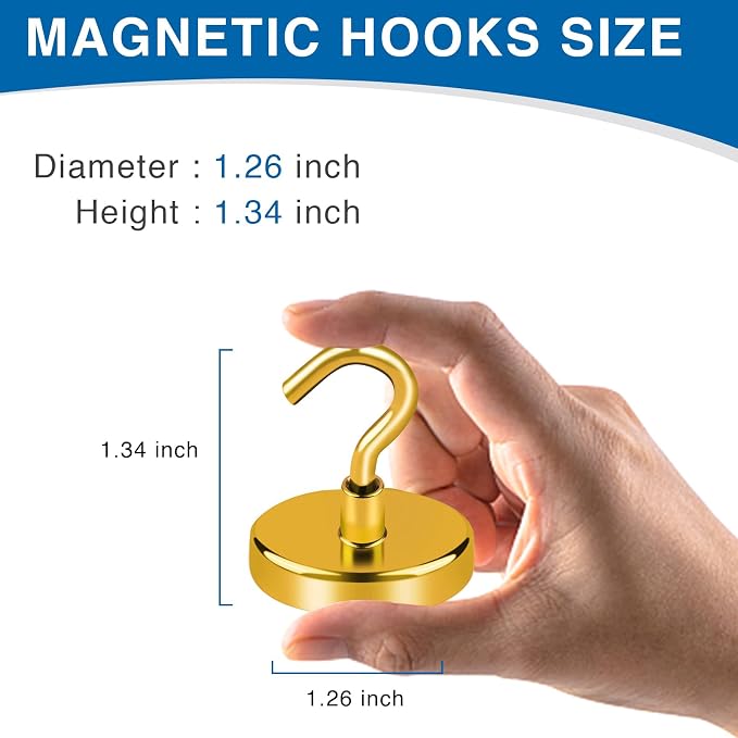 LOVIMAG Magnetic Hooks for Cruise Essentials 2026 Cabins Door 12 P-130LBS - Image 3
