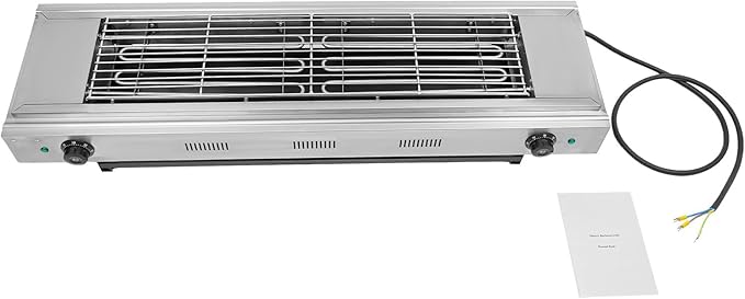 Electric Portable Barbecue Grill, Electric Grill Indoor Grill, 3KW Double-head Temperature-controlled Barbecue Oven, for Barbecues, Parties, Decks, Large Cooking Area
