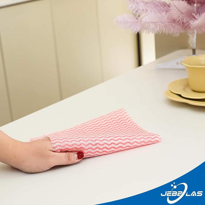 JEBBLAS Reusable Household & Kitchen Wipes, Disposable Cleaning Cloths - Image 5