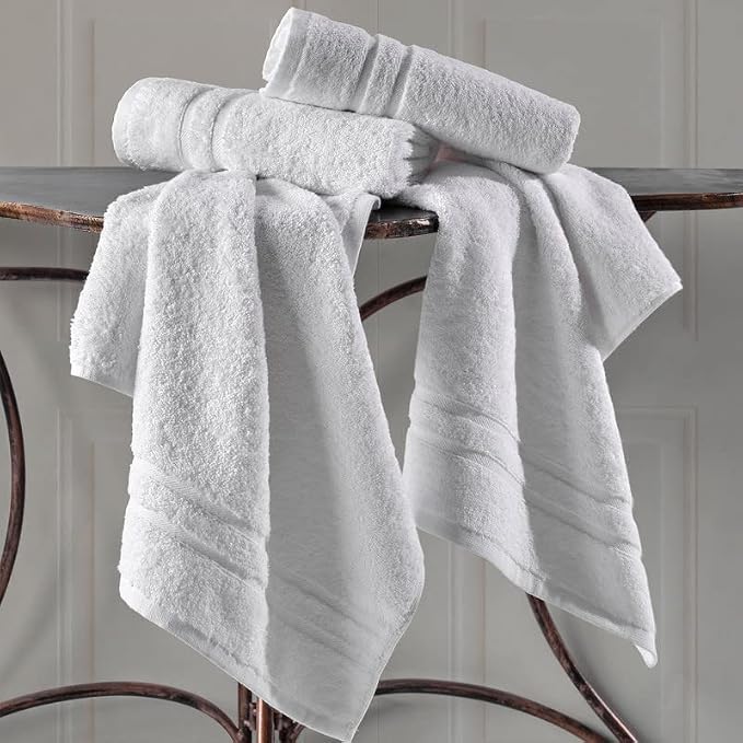 Hawmam Linen White Hand Towels for Bathroom, 16x29 Inch, Premium Turkish Cotton - Image 5