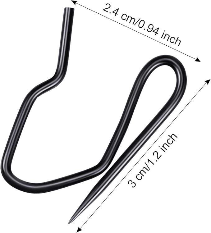 Shappy 120 Pack Drapery Hooks Pins - Image 3