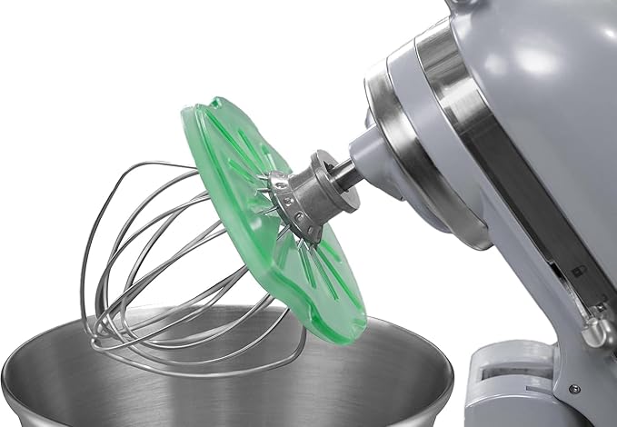 Whisk Wiper® PRO for Stand Mixers - Mix Without The Mess - The Ultimate Stand Mixer Accessory - Compatible With KitchenAid Tilt-Head Stand Mixers - 4.5qt, 5qt (Color: Aquamarine)