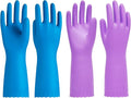 PACIFIC PPE 2 Pairs Cleaning Gloves, Cotton Liner, Small | Waterproof by PACIFICPPE