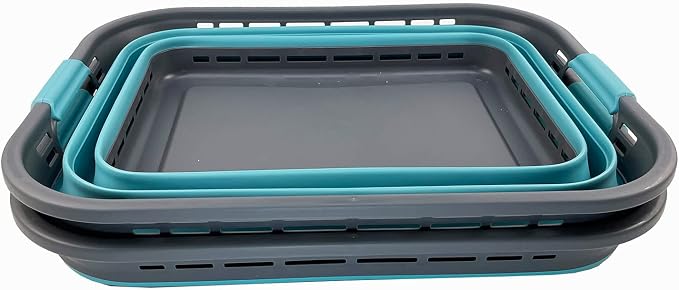 SAMMART 42L Collapsible Plastic Laundry Basket - Image 2