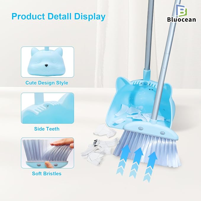 28'' Kids Mini Broom and Dustpan Set - Image 6