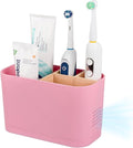 Toothbrush and Toothpaste Holder, 4 Slots, Kids Electric Tooth Brush Organizer by Heagoale