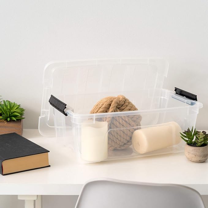 IRIS USA 6-Pack 13 Quart Storage Bins - Image 8