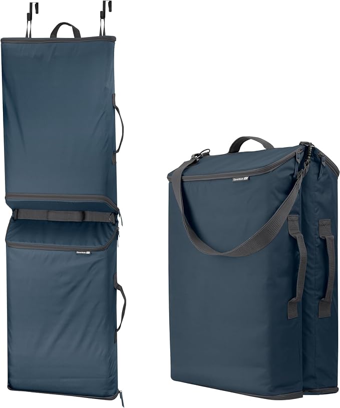 CleverMade Over-the-Door Double Laundry Hamper, 43L Laundry Organizer Ocean - Image 8