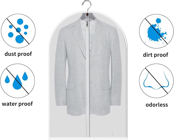 MsKitchen 6 Pack Garment Bags for Hanging Clothes - Image 7