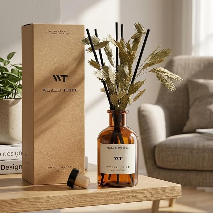 Bamboo Scent Flower Reed Diffuser Set - Image 2