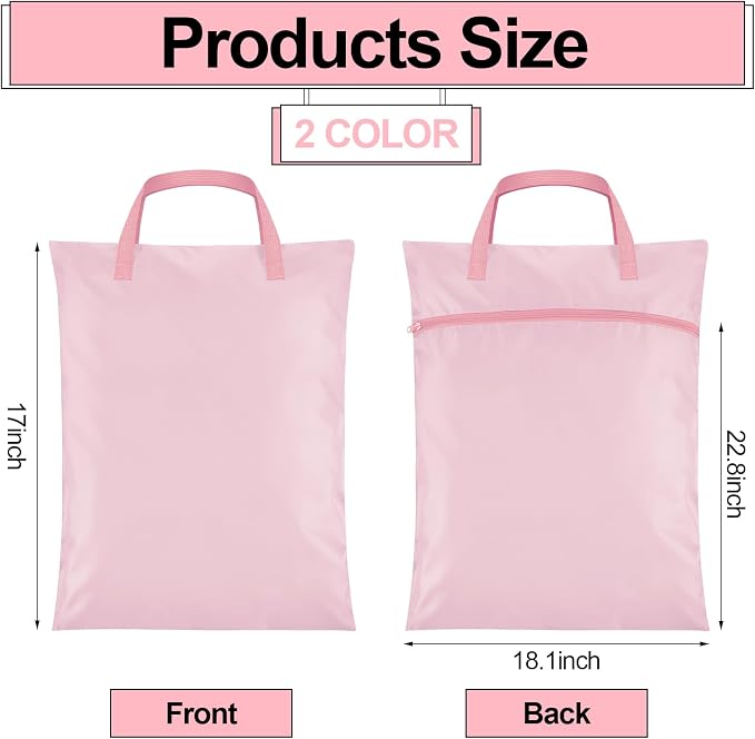 Oudain 2 Pcs Travel Laundry Bags Waterproof Dirty Clothes Bag - Image 3