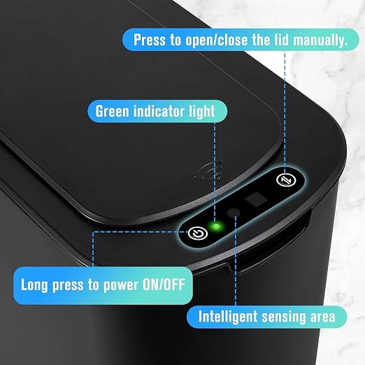 Cesun Automatic Small Bathroom Trash Can - Image 6