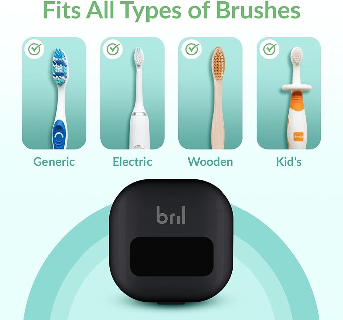 UV-C Toothbrush Sanitizer and Holder, Wall Mounted, Rechargeable | 30-Day - Image 3