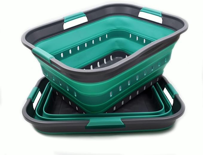 SAMMART 42L Collapsible Plastic Laundry Basket - Image 4