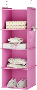 YOUDENOVA Hanging Closet Organizer and Storage, Light Pink | Locker/RV/Camper by YOUDENOVA