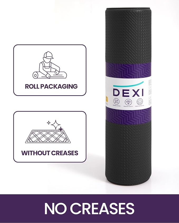 DEXI Kitchen Floor Mats Cushioned Anti Fatigue,17x59, Standing Runner Rug Waterproof, Comfort Memory Foam Padded for Front Sink Laundry, Black