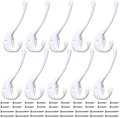 10 Pack Heavy Duty Dual Coat Hooks Wall Mounted by IBosins