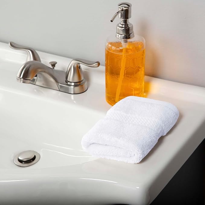 Superior Egyptian Cotton Plush & Absorbent, Face Towel Set of 6, Soft Luxury - Image 5