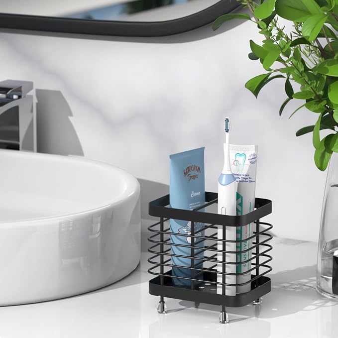 Luxspire Toothbrush Holders for Bathroom, Stainless Steel, 2 Slots, Toothbrush - Image 6