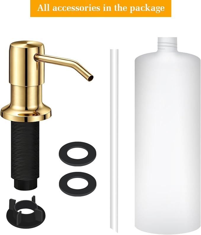 Soap Dispenser for Kitchen Sink, Built in Sink Soap Dispenser Lotion Dispenser - Image 5