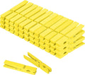 Colored Clothes pins 2.9inch 50PCS Yellow, Colorful ClothesPins Wooden Clips by WAENLIR