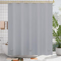 AmazerBath Grey Shower Curtain Plastic, Thick PEVA Shower Curtain Grey by AmazerBath