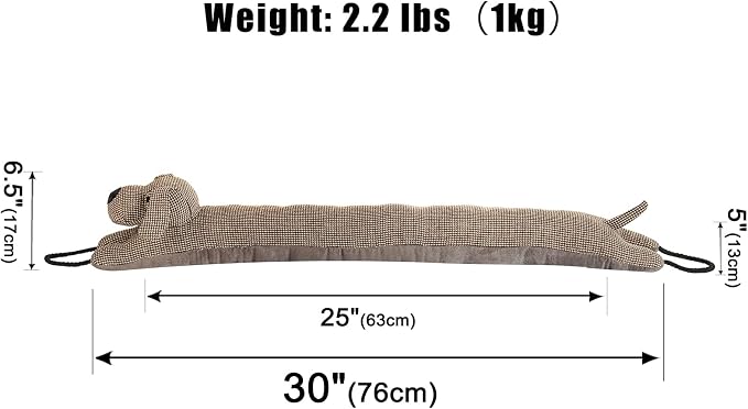 Under Door Draft Stopper Decorative Wind Stopper 30 inch - Image 2