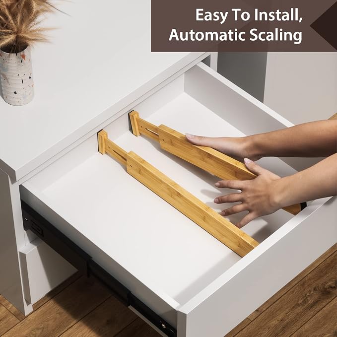 4 PCS Drawer Divider, Expandable Separators - Image 7