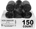 Aluf Plastics 60 Gal Black Trash Bags, 22 Micron, Industrial, Commercial by AlufPlastics