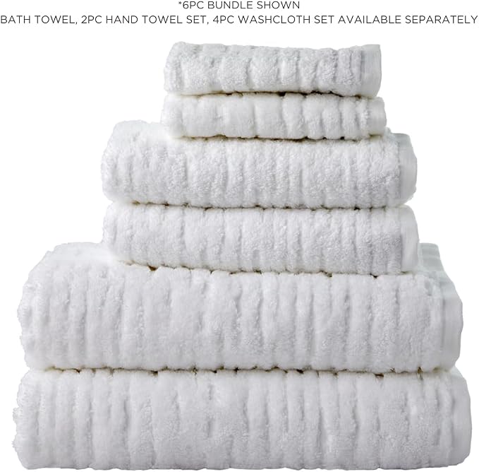 SKL Home CloudSoft Bath Towel Set, 100% Cotton Luxury, 2 hand towels, 2 - Image 8