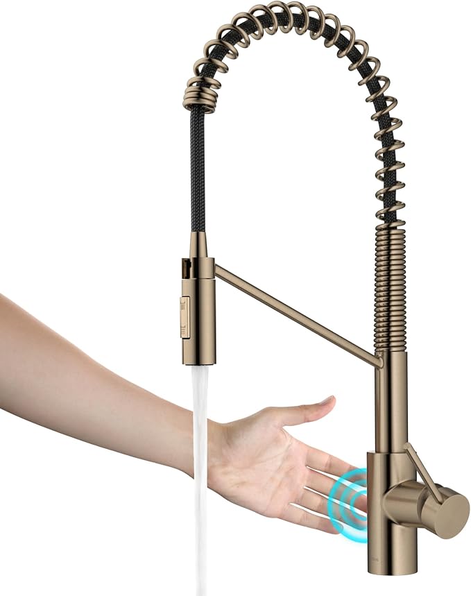 KRAUS Oletto Touchless Sensor Commercial Pull-Down Single Handle Kitchen Faucet by Unknown