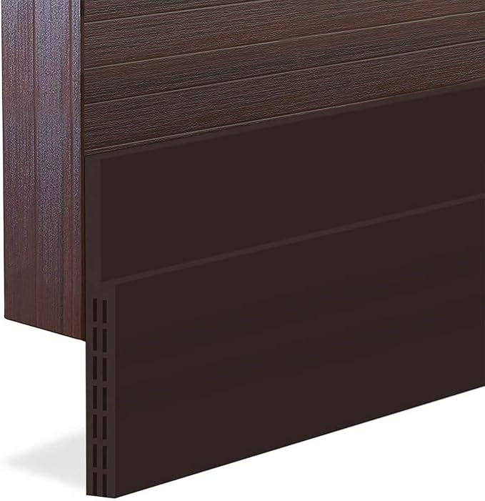 Huge Gap Door Draft Stopper, 3.4" W Widened Door Sweep Seal Gap Up to 1.8" by Suptikes