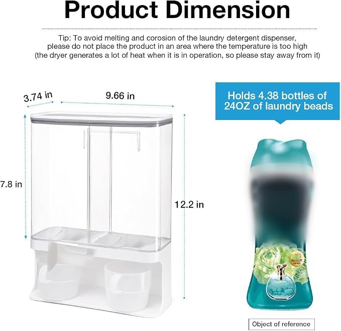 Conworld Laundry Beads Dispenser -Laundry Detergent Dispenser, Easy Access to - Image 3