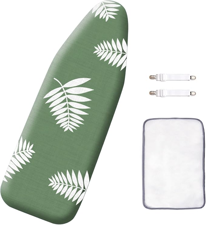 SheeChung 14"x42" Over The Door Ironing Board Cover and Pad, Heat Resistance by SheeChung