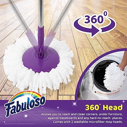 Fabuloso Spin Mop and Bucket Set, Adjustable Pole - Image 3