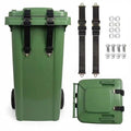 2 Pcs Bear Proof Trash Can Locks, Heavy - Duty Trash Bin Lock, Trash Can Locks for Animals, Trash Can Lid Lock, Secure Lid Lock for Outdoor Indoor Trash Cans to Keep Raccoons Bears Strays Out
