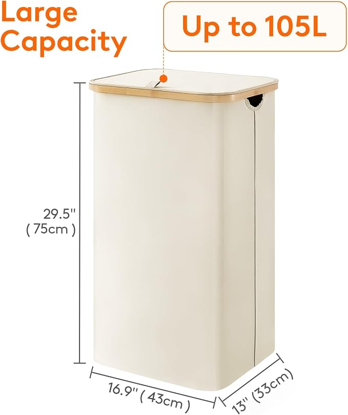 Lifewit 105L Laundry Basket - Image 3