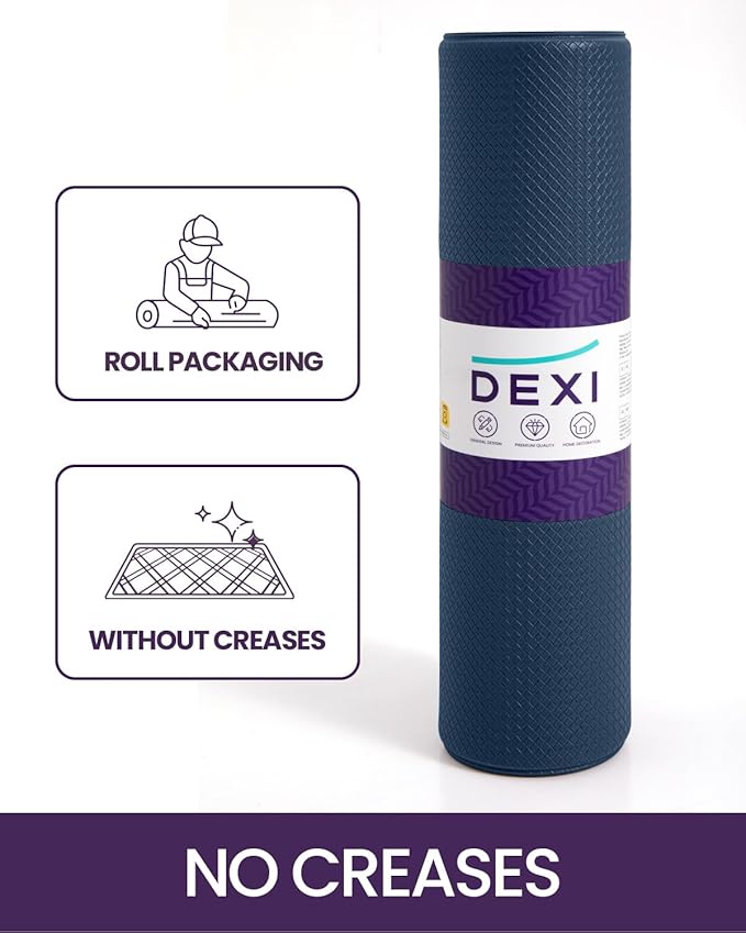 DEXI Kitchen Floor Mats Cushioned Anti Fatigue, 23x94, Large Long Standing Runner Rug Waterproof, Comfort Memory Foam Padded for Front Sink Laundry, Navy