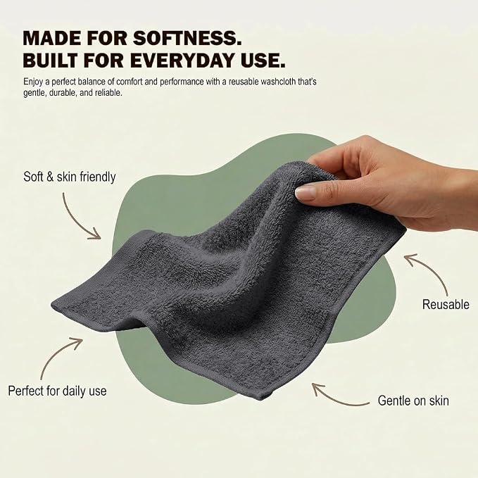 Utopia Towels 12 Pack Washcloths, 12x12 in, 100% Cotton, Fast Drying Soft Feel - Image 4