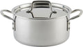 WINCO Tri-Ply Stock Pot, Silver