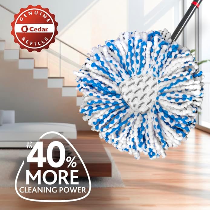 O-Cedar Genuine RinseClean Deep Clean Spin Mop Head Replacement | 40% More - Image 3