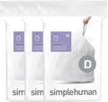 simplehuman Code D 60 Count, Dispenser Pack Custom Fit Liners, Drawstring Trash by Simplehuman