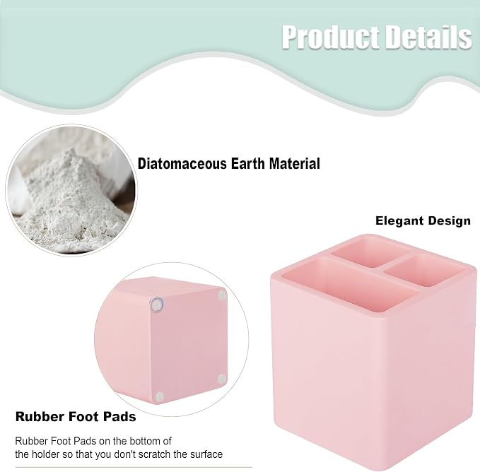 Diatomite Toothbrush Holders Tooth Brush Organizer - Image 4