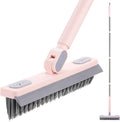 Floor Scrub Brush with Long Handle, Grout Brush | V-Shaped Stiff Bristles by OskokClen
