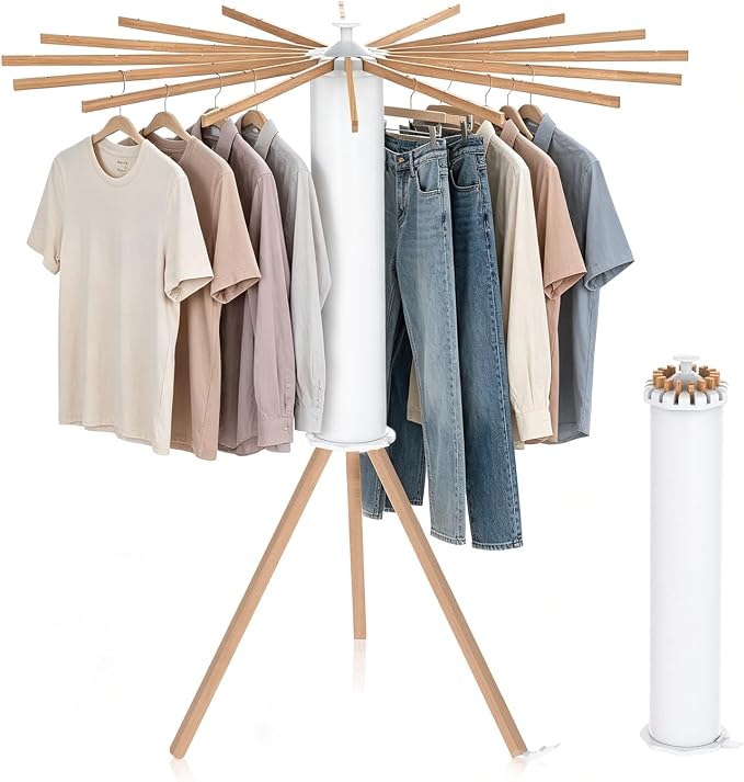 Tripod Foldable Clothes Rack, Garment Rack Portable by Unknown
