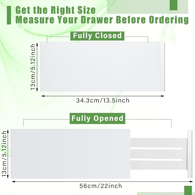 DoubleFill 4 Pcs Deep Bamboo Drawer Dividers, Deep Kitchen Dresser Drawer - Image 2