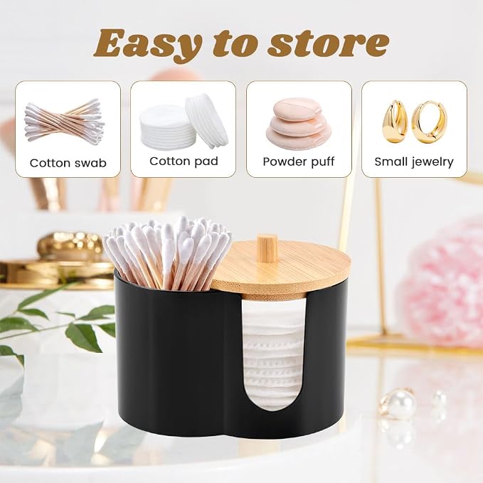 2- Grid Q-tip Holder for Bathroom, Cotton Swab Holder - Image 7