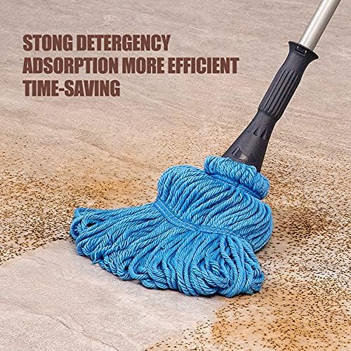 Eyliden Mop with 2 Reusable Microfiber Heads, Easy Wringing Twist Mop - Image 4