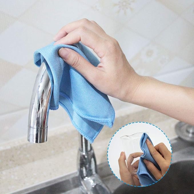 8Pcs Microfiber Towel Cleaning Cloth Mop 12x12 inch - Image 7