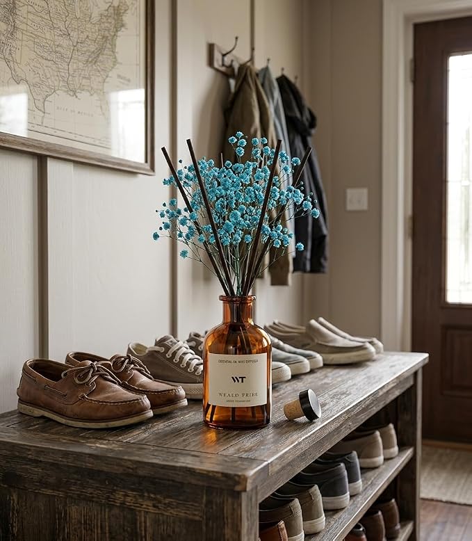 Flower Reed Diffuser Set Ocean Mist & Sea Salt Scent - Image 4